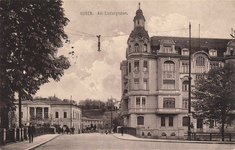 Guben, Ostbrandenburg - Lindengraben (Zeno Ansichtskarten)