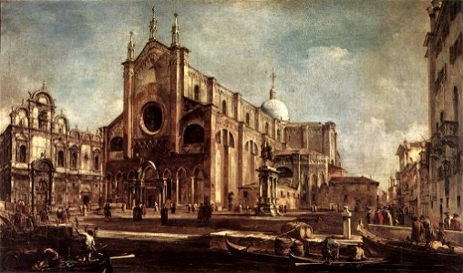 Francesco Guardi - Campo Santi Giovanni e Paolo - WGA10839