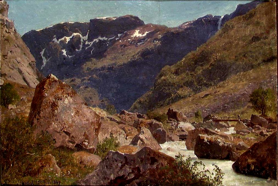 Hans Gude - From Simadal in Hardanger - NG.M.00636-007 - National Museum of Art, Architecture and Design