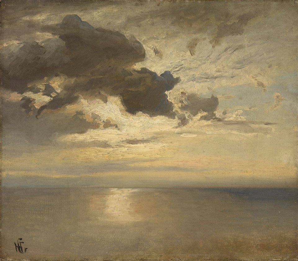 Hans Gude - Cloud Study over the Sea - NG.M.02234 - National Museum of Art, Architecture and Design
