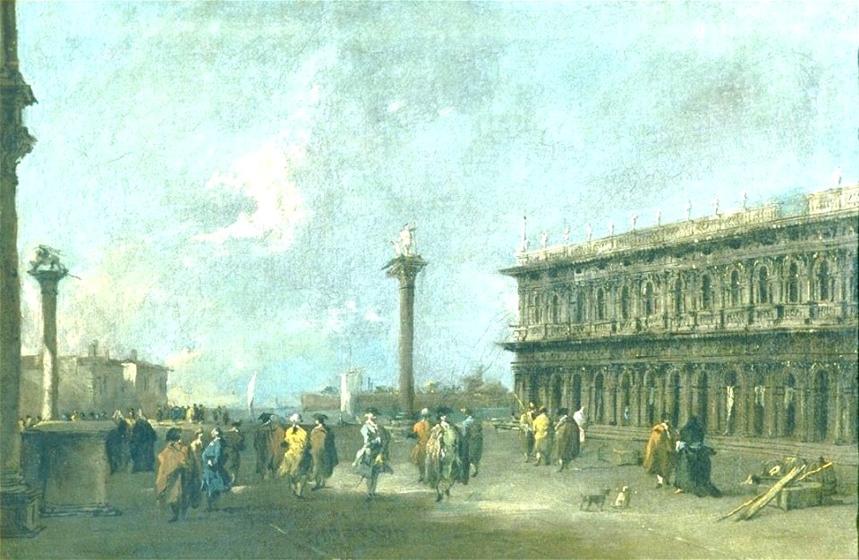 Francesco Guardi - Die Piazzetta di San Marco in Venedig