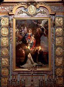 Guercino - La Beata Vergine consegna il rosario a San Domenico ed a Santa Caterina