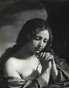 Guercino, bottega - Santa Maria Maddalena in contemplazione dei chiodi della Passione, O. Klein