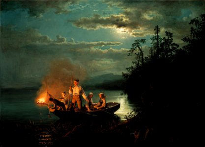 Hans Gude & Adolph Tidemand - Lystring på Krøderen - Google Art Project