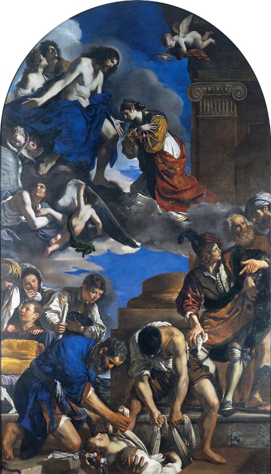 Guercino - Burial of Saint Petronilla - Google Art Project