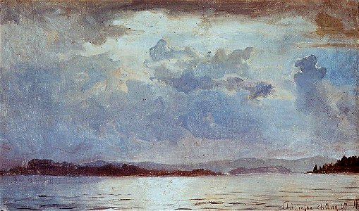 Hans Gude - Thunder Clouds over the Chiemsee - NG.M.00635-004 - National Museum of Art, Architecture and Design
