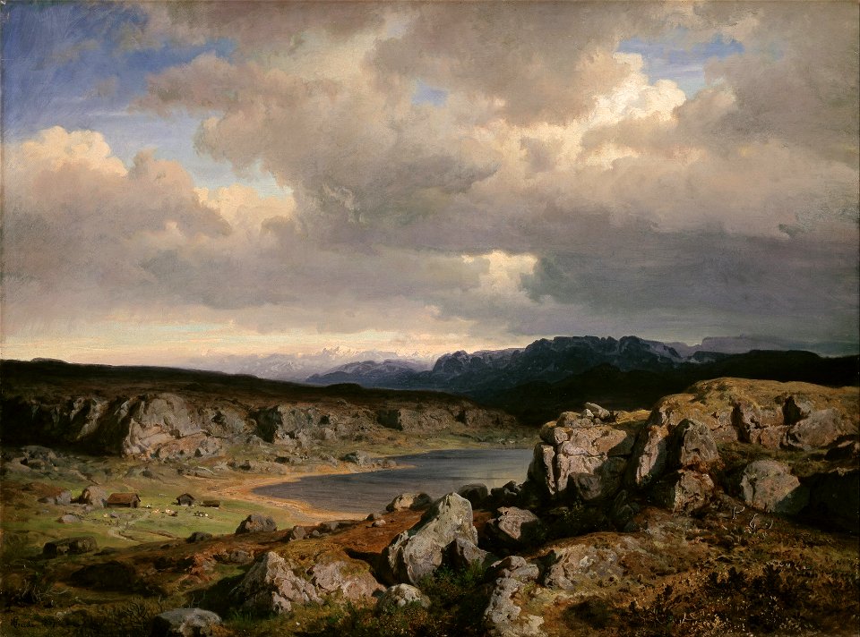 Hans Gude - Norwegian Highlands - Google Art Project