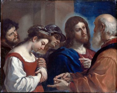 Guercino - The Woman taken in Adultery - Google Art ProjectFXD