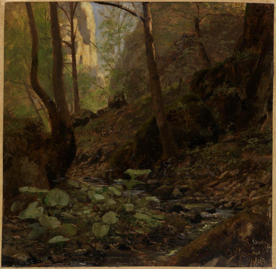 Hans Gude - Forest Study - NG.M.00636-001 - National Museum of Art, Architecture and Design