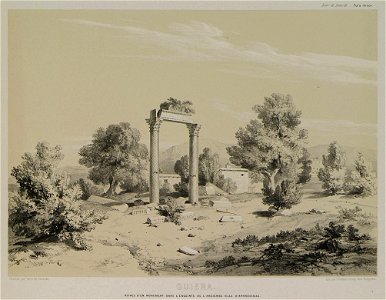 Gueira Ruines d'un monument dans l'enceinte de l'ancienne ville d'Aphrodisias - Laborde Léon Emmanuel Simon Joseph - 1838