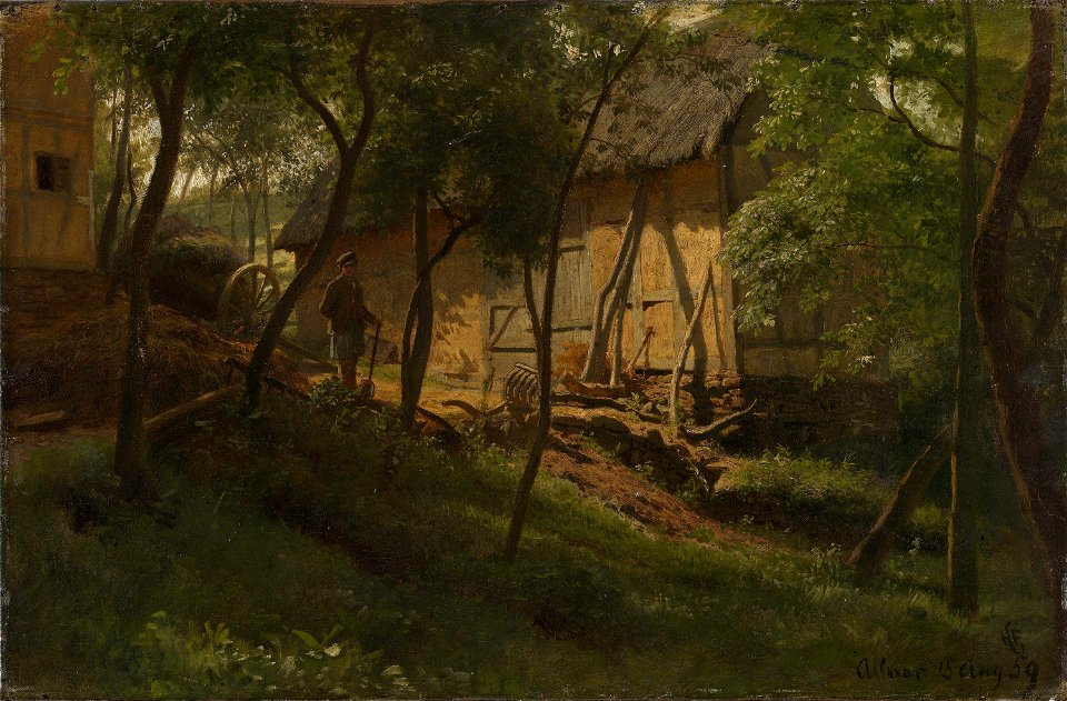 Hans Gude - German Farm - NG.M.00636-012 - National Museum of Art, Architecture and Design