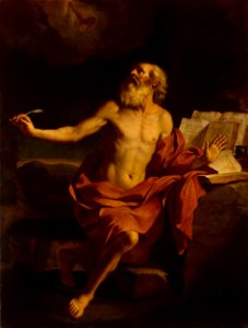 Guercino - St Jerome in the Wilderness - WGA10950. Free illustration for personal and commercial use.