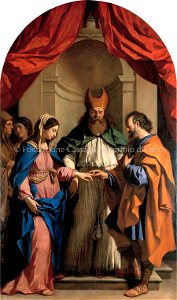 Guercino - Lo Sposalizio della Vergine, 1648
