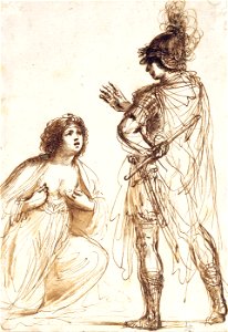 Guercino (Giovanni Francesco Barbieri) - Cleopatra and Octavian - Google Art Project. Free illustration for personal and commercial use.