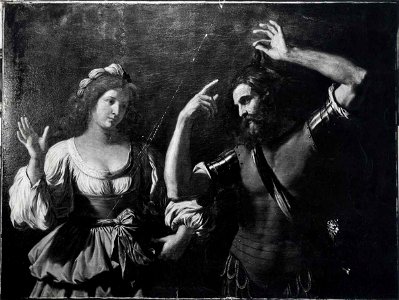 Guercino, bottega - Sansone e Dalila, Collezione D.B. Goodstein