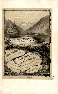 Guide-souvenir dans les Pyrénées. Luchon et les vallées... chûte de la Pique (Frontispice) - Fonds Ancely - B315556101 A GORSE 10 003