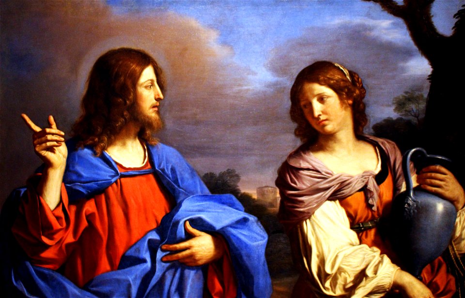 Jesus Christ with a Samarian woman-Pixabay