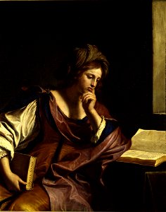 Guercino - Sibilla Samia, 1652-1653. Free illustration for personal and commercial use.