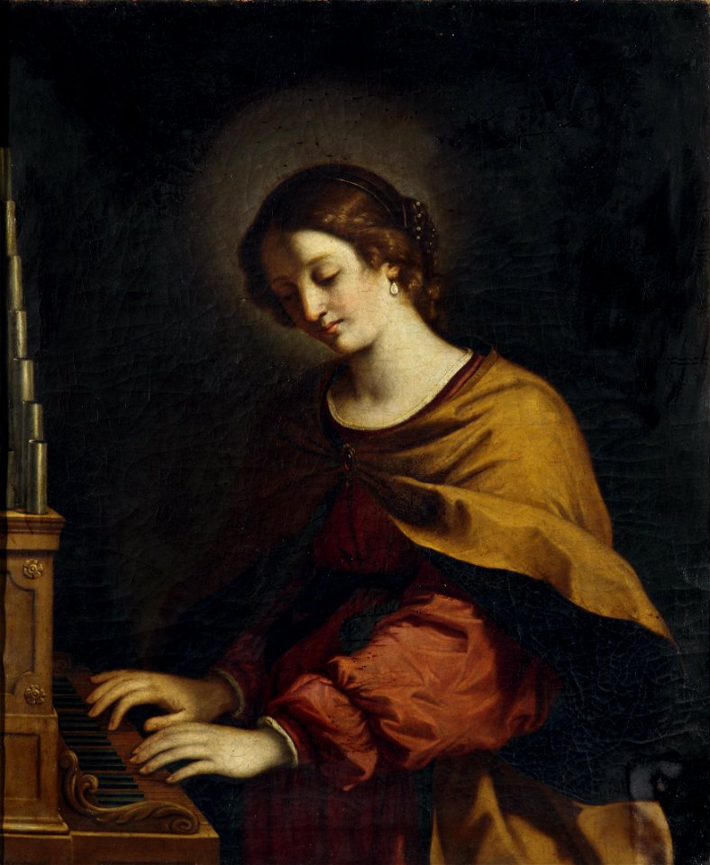 Guercino (workshop) Saint Cecilia
