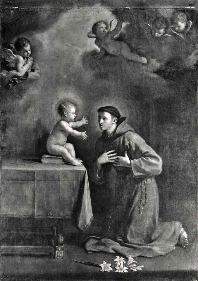 Guercino - Apparizione di Gesù Bambino a sant'Antonio da Padova, 1649 - 1651