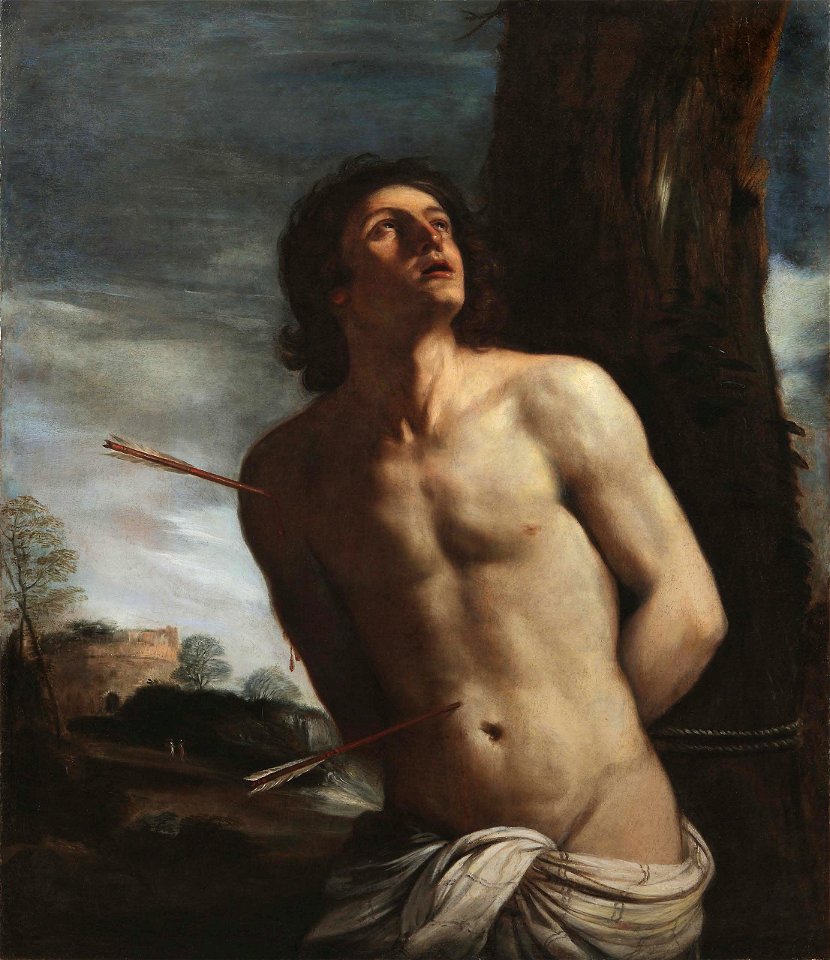 Guercino (Giovanni Francesco Barbieri) - Saint Sebastian - L.2015.63 - Princeton University Art Museum