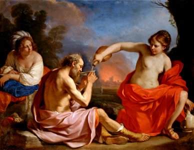 Guercino Loth e- le figlie