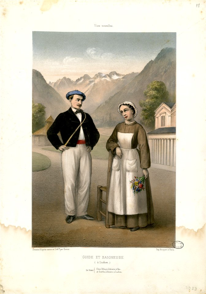 Guide et Baigneuse (à Luchon) - Fonds Ancely - B315556101 A GORSE 7 020