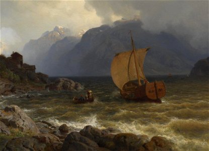 Hans Gude - From the western Coast of Norway - NG.M.03487 - National Museum of Art, Architecture and Design (cropped)