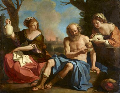 Guercino - Lot und seine Töchter, 1650-51