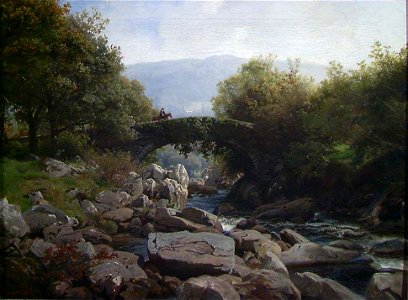 Hans Gude - Bridge in northern Wales - NG.M.00279 - National Museum of Art, Architecture and Design
