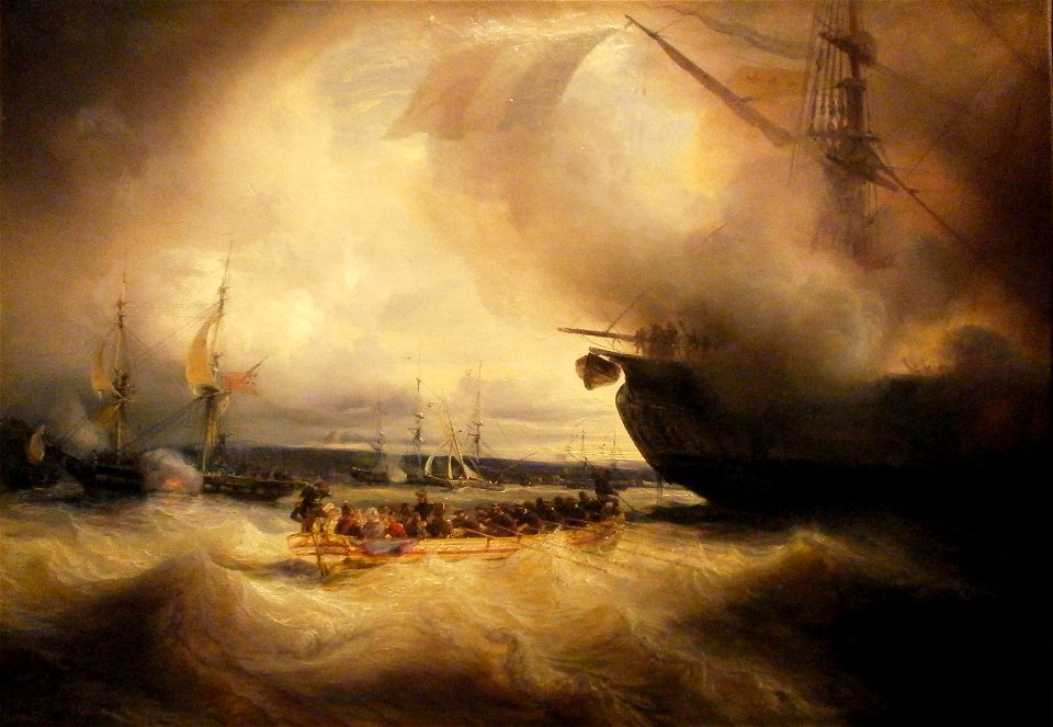 Gudin, Theodore - Louis-Philippe et sa famille dans la rade de Cherbourg, le 3 septembre 1833