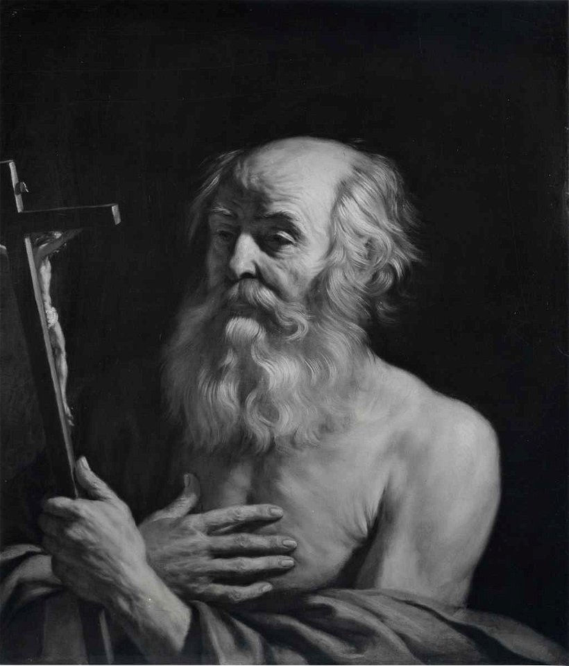 Guercino - San Girolamo, 1648, Collezione Mr. e Mrs. Morton B. Harris