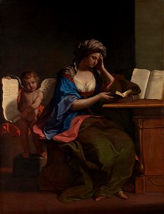 Guercino, The Samian Sibyl, 1651. Free illustration for personal and commercial use.