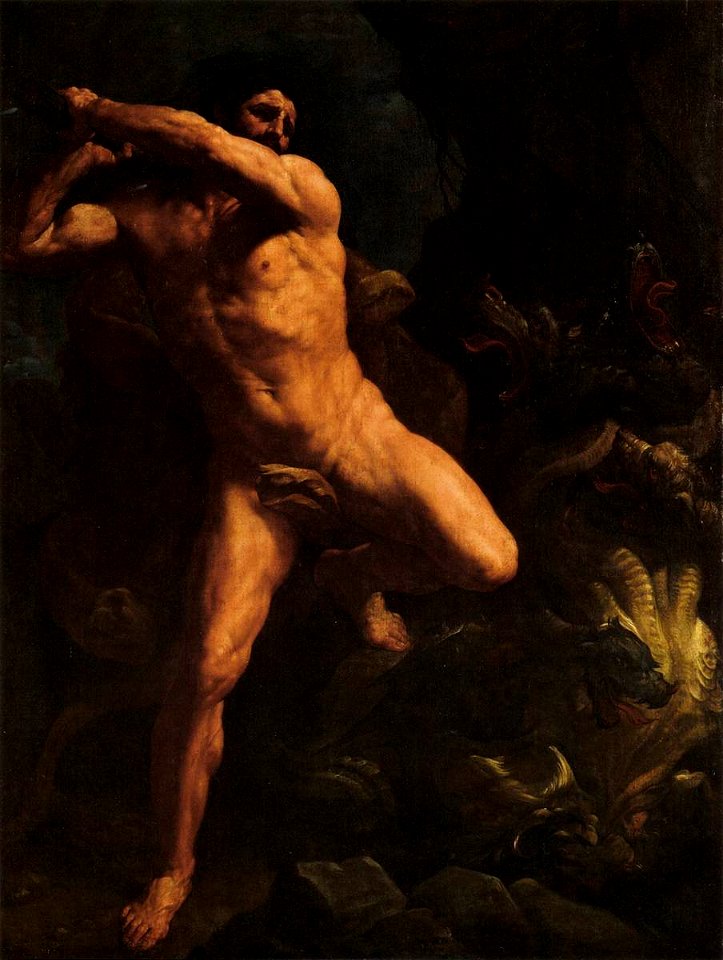 Guido Reni - Hercules Vanquishing the Hydra of Lerma - WGA19284