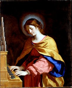 Guercino - St. Cecilia - Google Art Project. Free illustration for personal and commercial use.