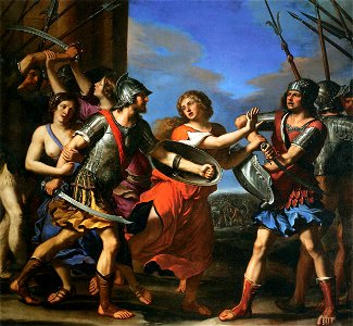 Guercino - Hersilia Separating Romulus and Tatius - WGA10944