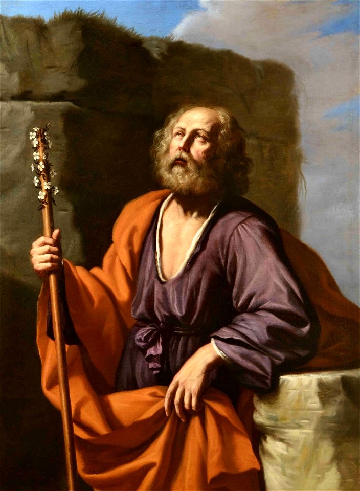 Giovanni Francesco Barbieri - Saint Joseph with the Flowering Rod