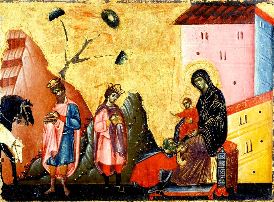 Guido da Siena - Anbetung der Heiligen 1