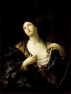 Guido Reni - The Death of Cleopatra - WGA19278. Free illustration for personal and commercial use.