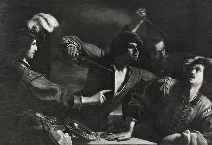 Guercino - Banchetto in casa di Assalonne, 1630 - 1640