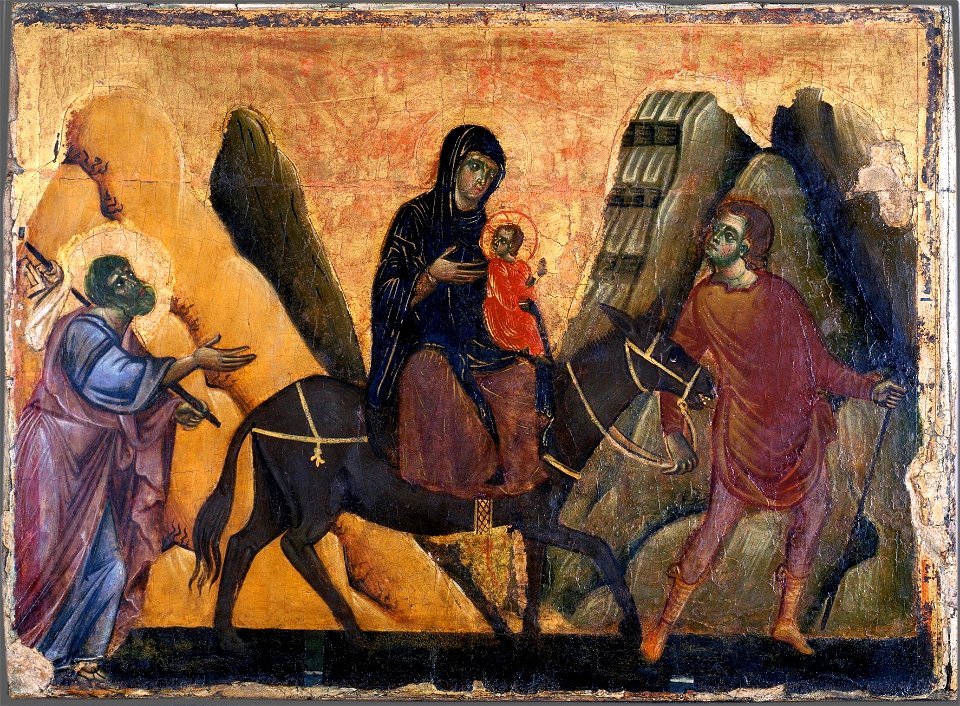 Guido da Siena - Fuga in Egitto