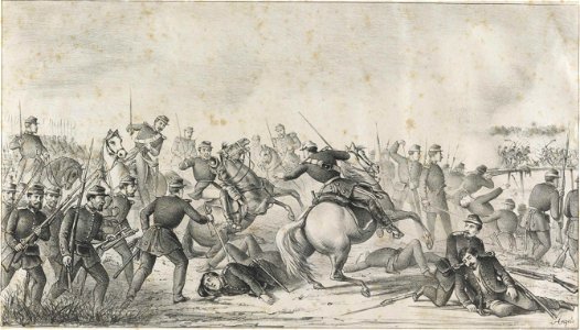 GUERRA DO PARAGUAY. Episodio da passagem e tomada da ponte sobre o arroio Itorôrô, no dia 6 de Dezembro de 1868