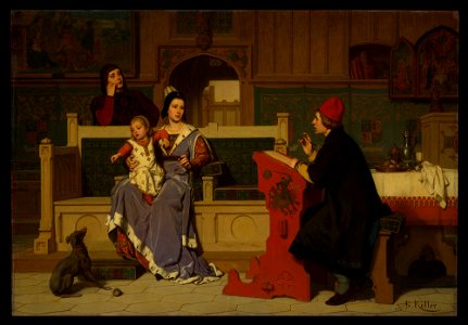 Guillaume Koller - Hugo van der Goes Painting the Portrait of Mary of Burgundy