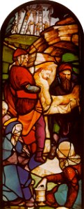 Guillaume de marcillat, trasporto di cristo al sepolcro