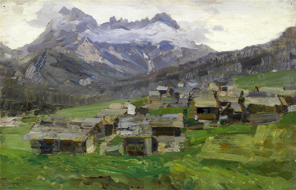 Guglielmo Ciardi Conca di Sappada con le Terze