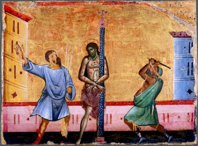 Guido Da Siena - Flagellation - WGA10988. Free illustration for personal and commercial use.