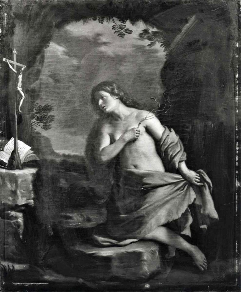 Guercino, bottega - Santa Maria Maddalena penitente nel deserto, Asta Christie's