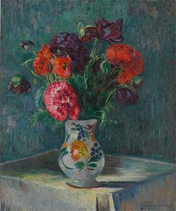 Still Life with Vase of Flowers by Armand Guillaumin