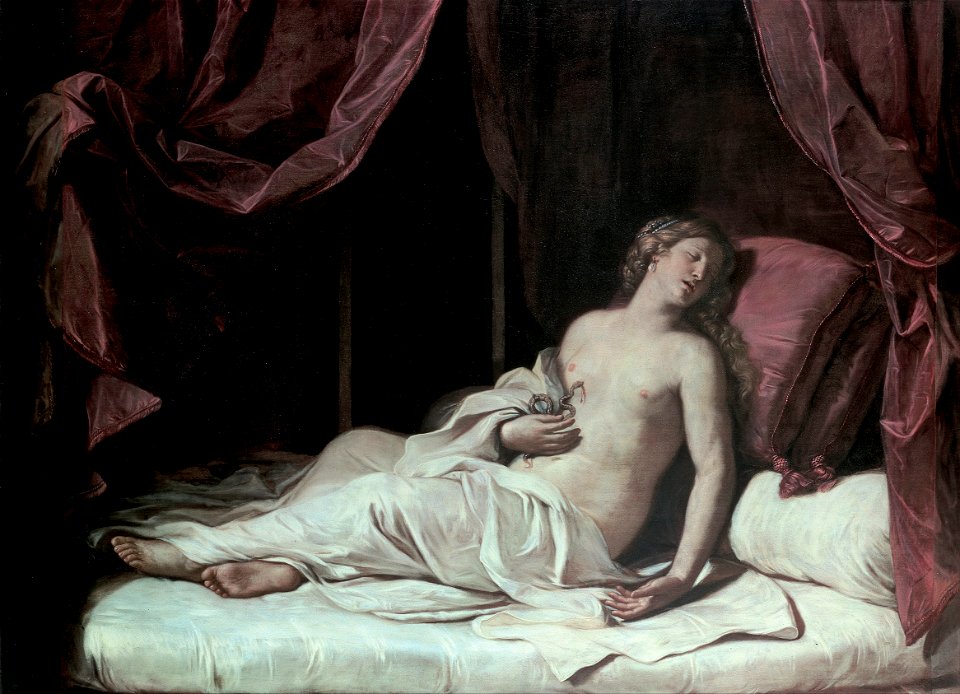 Guercino (Giovan Francesco Barbieri) - Death of Cleopatra - Google Art Project