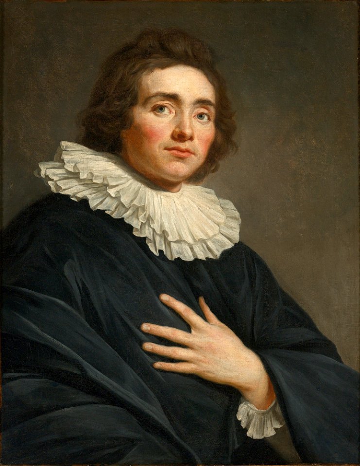 Guillaume Voiriot Portrait of An Actor, half length